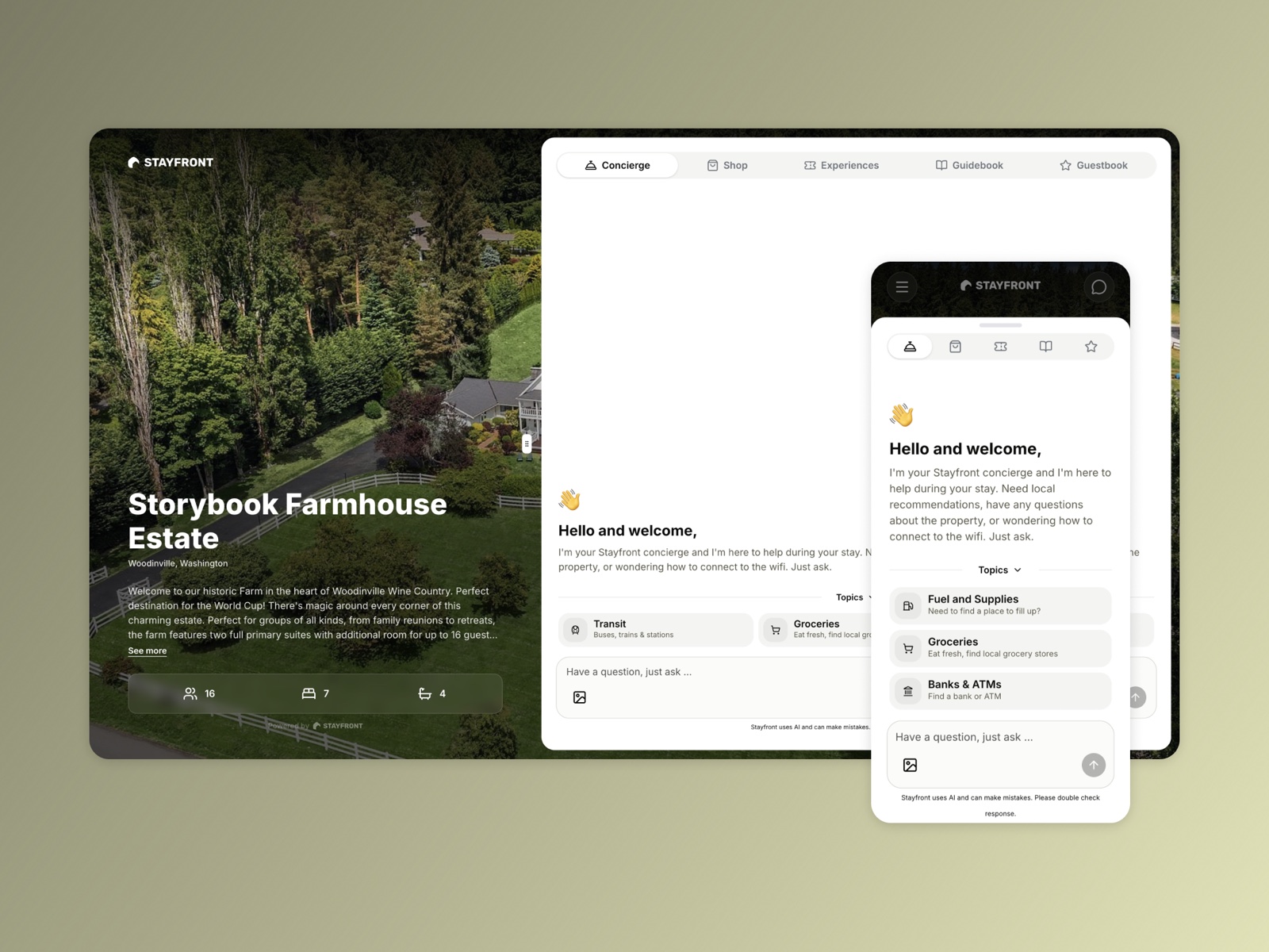 Stayfront — Stayfront Platform Design & Implementation